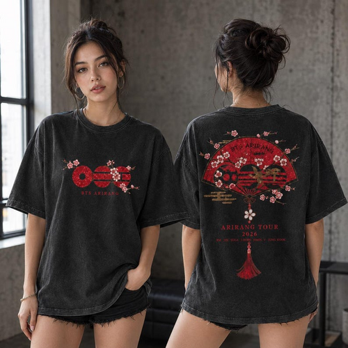 BTS Arirang Korean Folding Fan Shirt