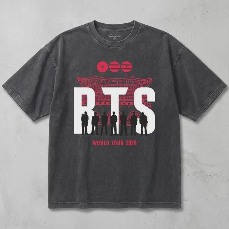 Retro Kpop Concert Shirt