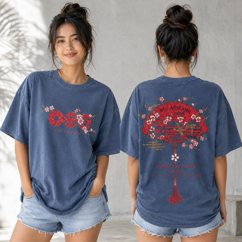 BTS Arirang Korean Folding Fan Shirt