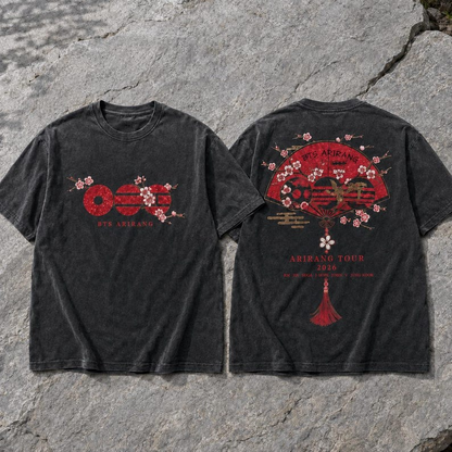BTS Arirang Korean Folding Fan Shirt