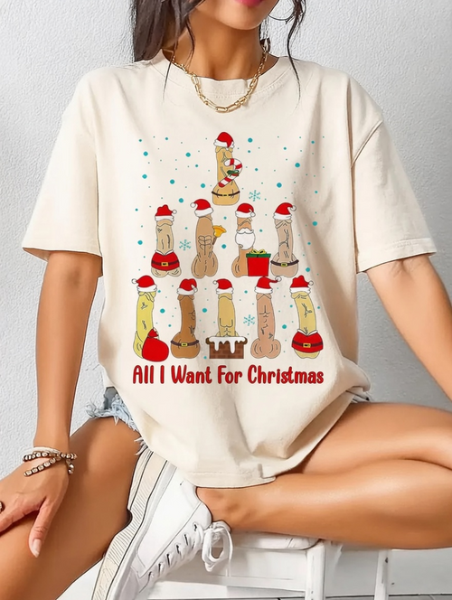 Inappropriate Christmas Tree T-Shirt