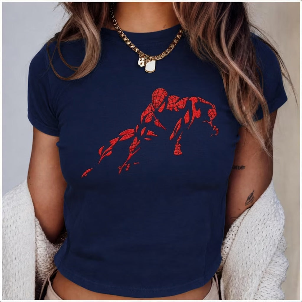 Embroidered Zendaya Spiderman Baby Tee