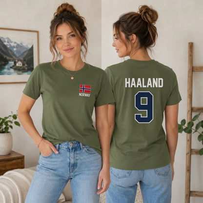 Haaland 9 Norway Soccer Shirt