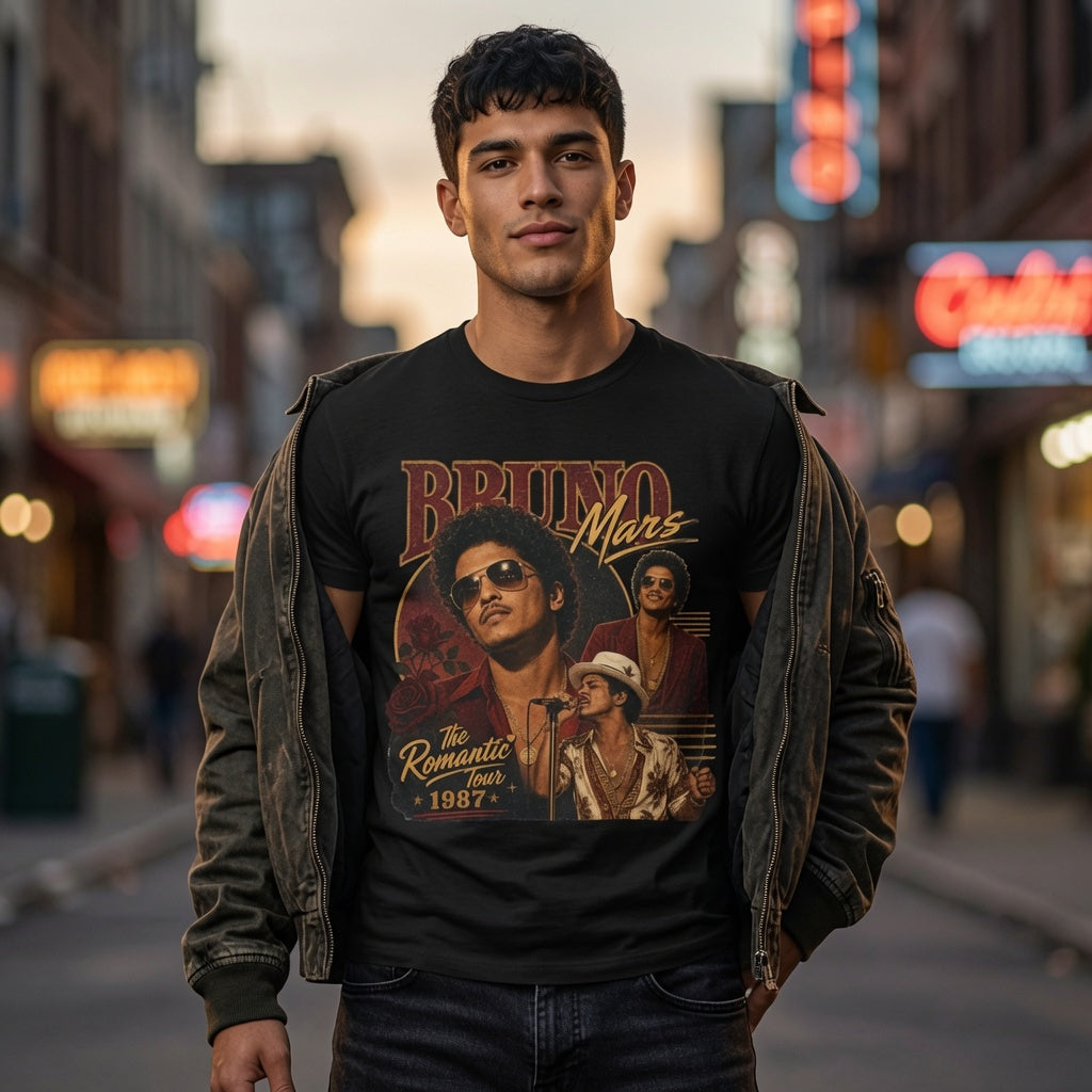 Retro 1987 Romantic Tour Graphic T-Shirt
