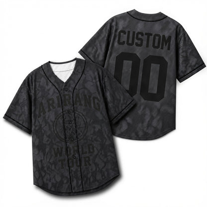 Baseball Jersey K-POP Grey Concert Tour Shirt
