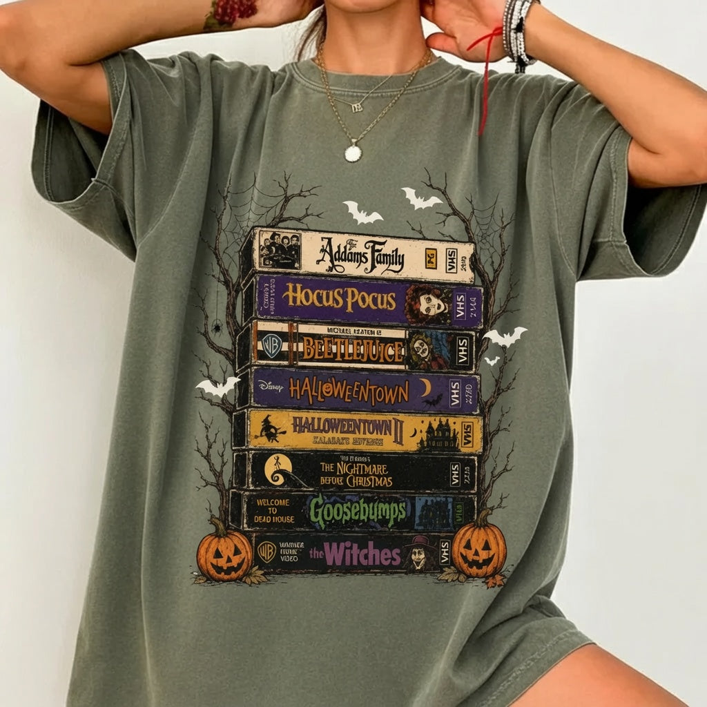 Halloween Movies Books T-shirt