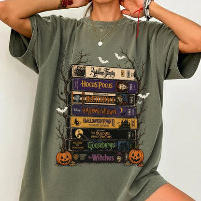 Halloween Movies Books T-shirt