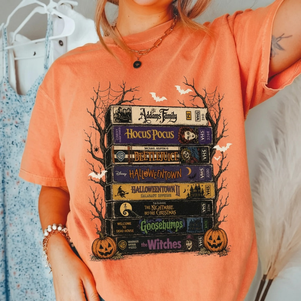 Halloween Movies Books T-shirt