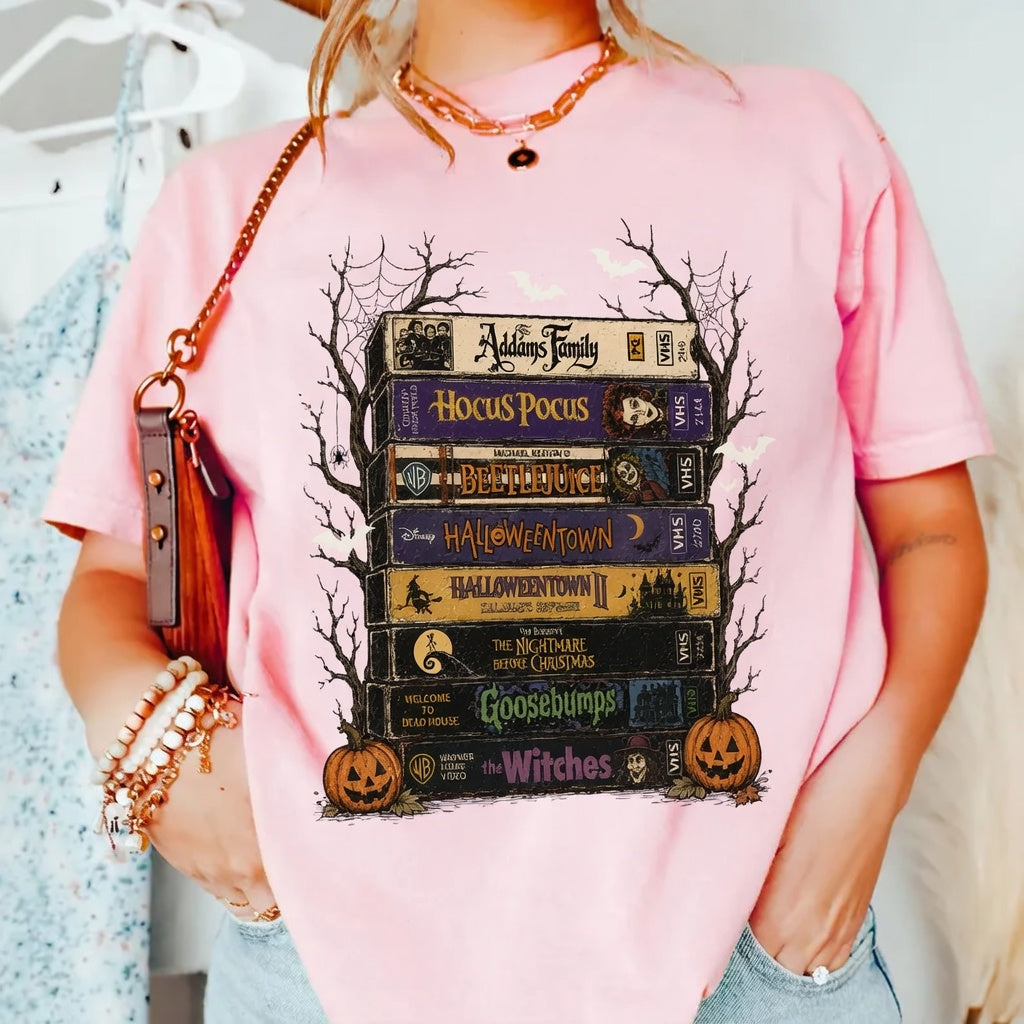 Halloween Movies Books T-shirt