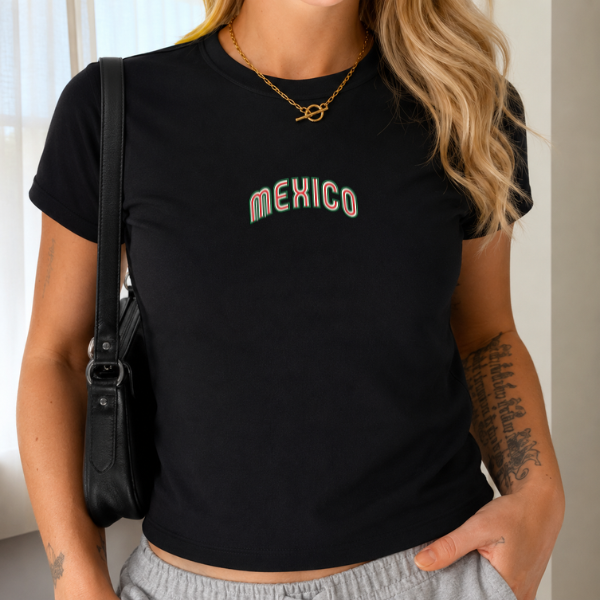 Embroidered Mexico Baby Tee
